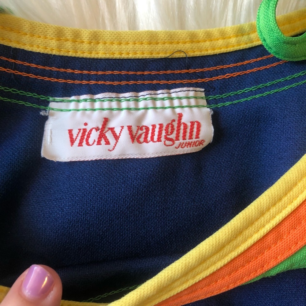 Vintage Vicky Vaughn Dress With Pockets and Ties - Picture 3 of 4
